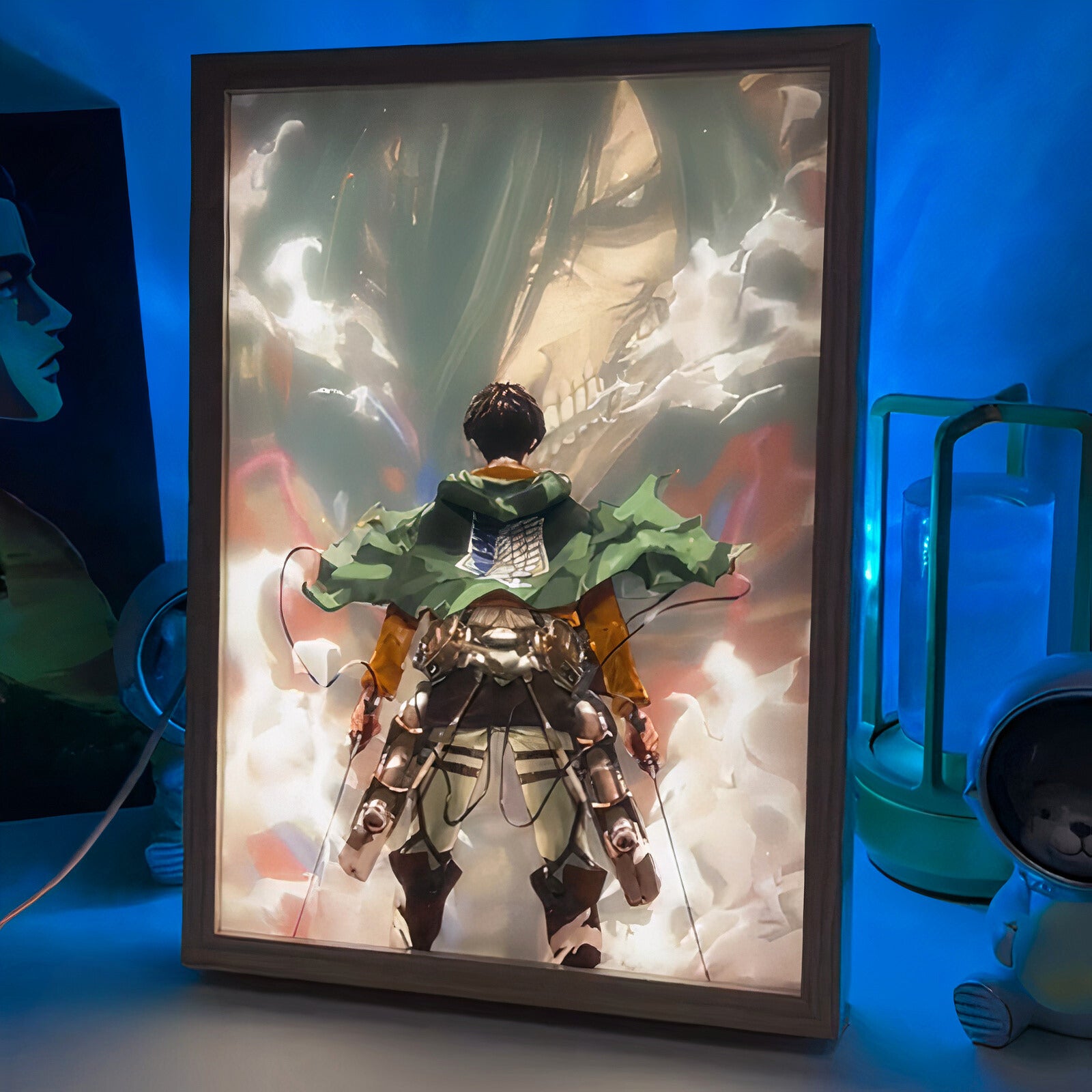 Attack of Titan Eren Yeager trasformazione gigante | Light Painting
